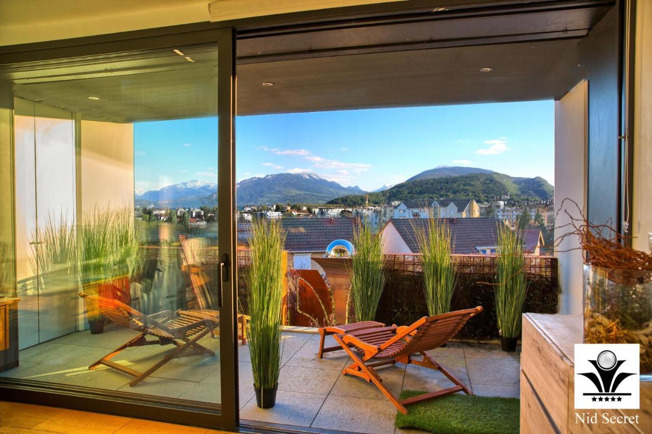 Panoramique 180 Lac Et Montagne Et Nid Secret Spa Romantique Annecy Ngoại thất bức ảnh